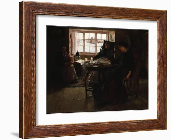 The Fisherman's Home-Frank Bramley-Framed Giclee Print