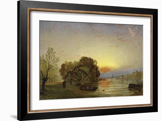 The Fisherman's Home-Francis Danby-Framed Giclee Print