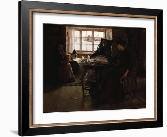 The Fisherman's Home-Frank Bramley-Framed Giclee Print