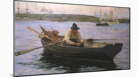 The Fisherman-Henry Scott Tuke-Mounted Premium Giclee Print
