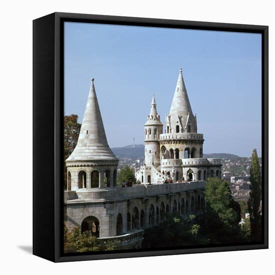 The Fishermans Bastion on Castle Hill in Budapest-CM Dixon-Framed Premier Image Canvas