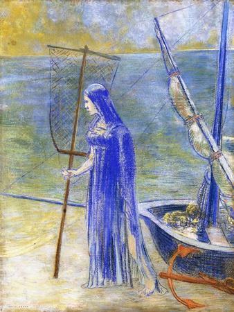 The Fisherwoman, 1900' Giclee Print - Odilon Redon
