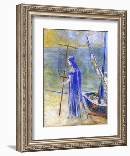 The Fisherwoman, 1900-Odilon Redon-Framed Giclee Print