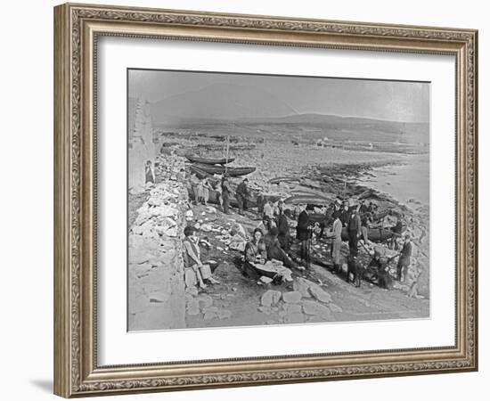 The Fishery, Duagh, Achill, Ireland, C.1885-Robert French-Framed Giclee Print