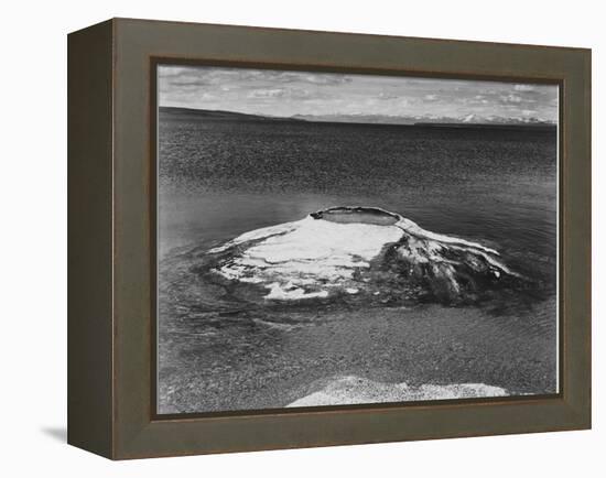 The Fishing Cone-Yellowstone Lake Yellowstone National Park Wyoming. 1933-1942-Ansel Adams-Framed Stretched Canvas