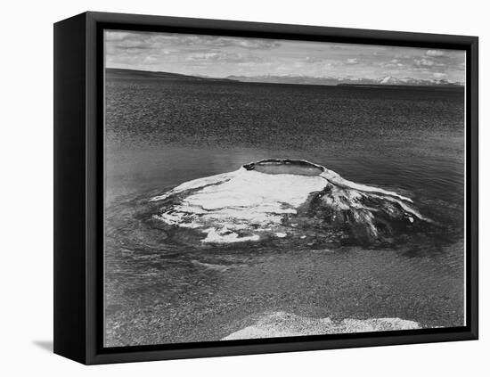 The Fishing Cone-Yellowstone Lake Yellowstone National Park Wyoming. 1933-1942-Ansel Adams-Framed Stretched Canvas