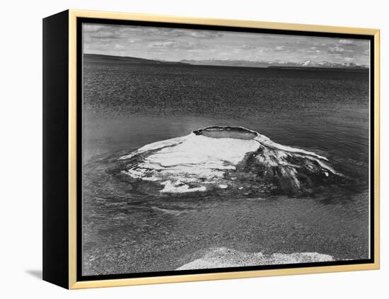 The Fishing Cone-Yellowstone Lake Yellowstone National Park Wyoming. 1933-1942-Ansel Adams-Framed Stretched Canvas