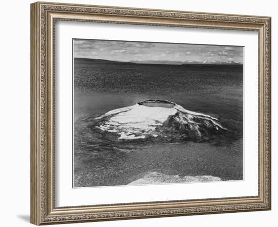 The Fishing Cone-Yellowstone Lake Yellowstone National Park Wyoming. 1933-1942-Ansel Adams-Framed Art Print