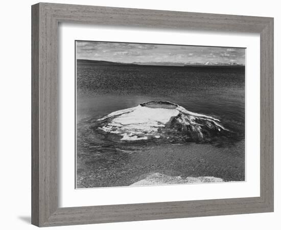 The Fishing Cone-Yellowstone Lake Yellowstone National Park Wyoming. 1933-1942-Ansel Adams-Framed Art Print