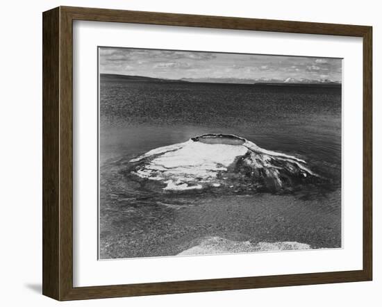 The Fishing Cone-Yellowstone Lake Yellowstone National Park Wyoming. 1933-1942-Ansel Adams-Framed Art Print