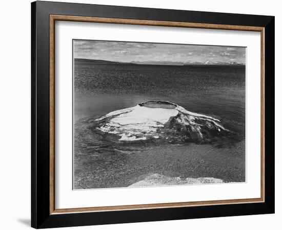 The Fishing Cone-Yellowstone Lake Yellowstone National Park Wyoming. 1933-1942-Ansel Adams-Framed Art Print