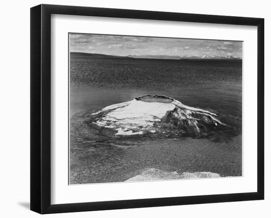 The Fishing Cone-Yellowstone Lake Yellowstone National Park Wyoming. 1933-1942-Ansel Adams-Framed Art Print