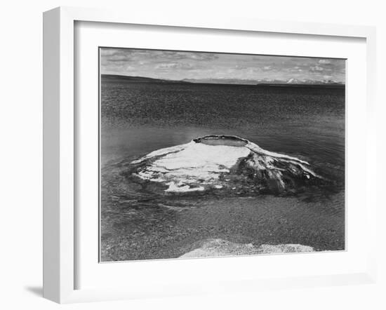 The Fishing Cone-Yellowstone Lake Yellowstone National Park Wyoming. 1933-1942-Ansel Adams-Framed Art Print