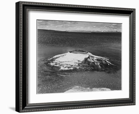 The Fishing Cone-Yellowstone Lake Yellowstone National Park Wyoming. 1933-1942-Ansel Adams-Framed Art Print