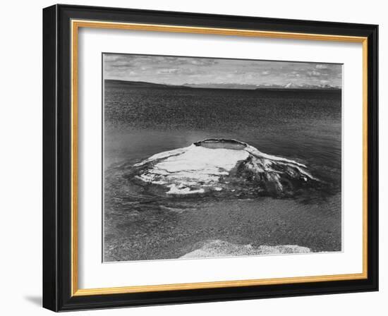 The Fishing Cone-Yellowstone Lake Yellowstone National Park Wyoming. 1933-1942-Ansel Adams-Framed Art Print