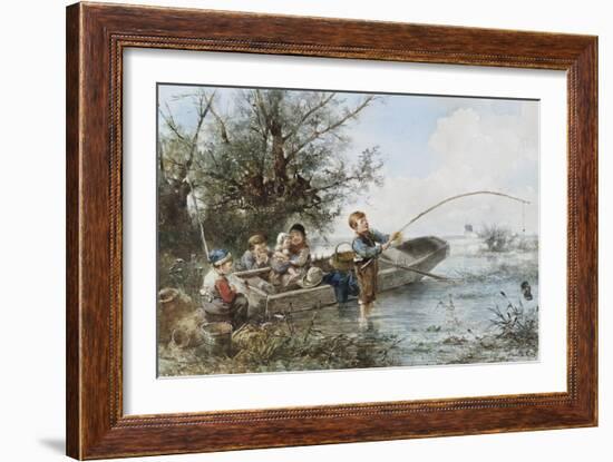 The Fishing Expedition-Johann Mari Henri Ten Kate-Framed Giclee Print