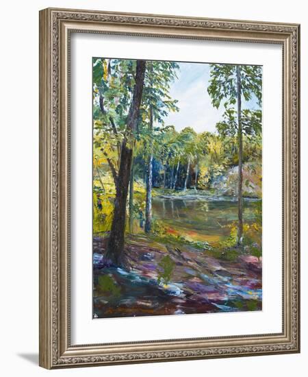 The Fishing Hole-Lucy P. McTier-Framed Giclee Print