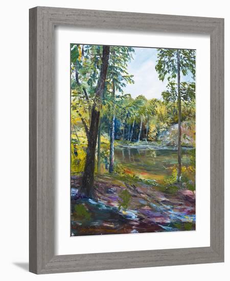 The Fishing Hole-Lucy P. McTier-Framed Giclee Print