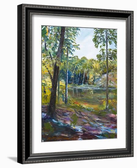 The Fishing Hole-Lucy P. McTier-Framed Giclee Print