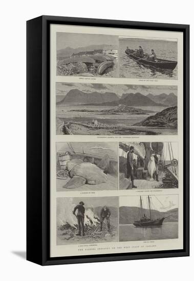 The Fishing Industry on the West Coast of Ireland-Joseph Nash-Framed Premier Image Canvas