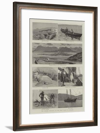 The Fishing Industry on the West Coast of Ireland-Joseph Nash-Framed Giclee Print