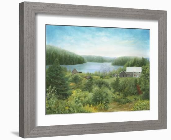 The Fishing Lodge in Québec-Kevin Dodds-Framed Giclee Print