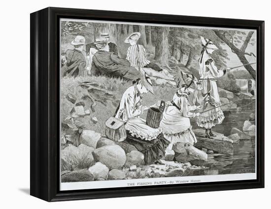 the Fishing Party-- , 1869 (Wood Engraving on Paper)-Winslow Homer-Framed Premier Image Canvas