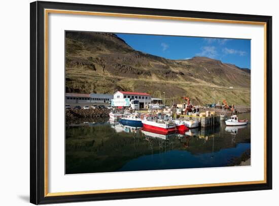 The Fishing Port of Nordurfjordur, Arneshreppur, West Fjords, Iceland, Polar Regions-Ethel Davies-Framed Photographic Print