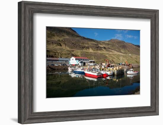 The Fishing Port of Nordurfjordur, Arneshreppur, West Fjords, Iceland, Polar Regions-Ethel Davies-Framed Photographic Print