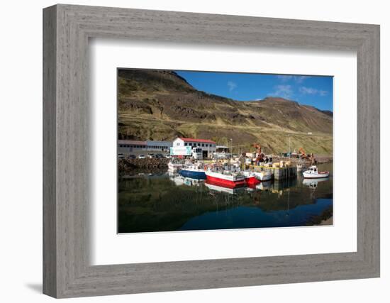 The Fishing Port of Nordurfjordur, Arneshreppur, West Fjords, Iceland, Polar Regions-Ethel Davies-Framed Photographic Print