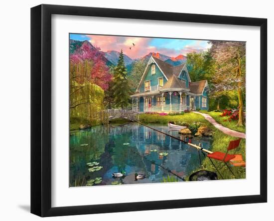 The Fishing Retreat-Dominic Davison-Framed Art Print