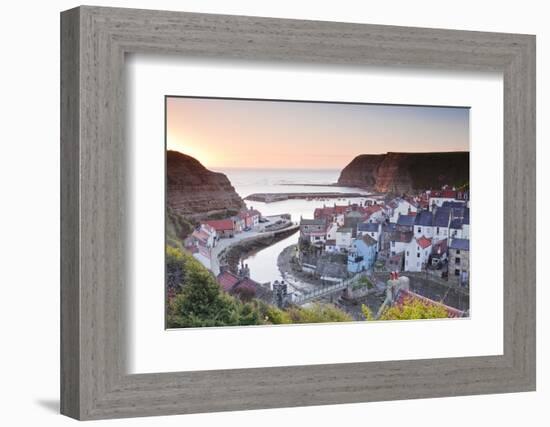 The Fishing Village of Staithes in the North York Moors-Julian Elliott-Framed Photographic Print