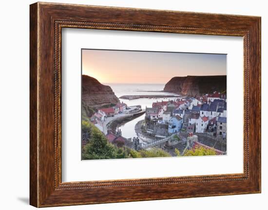 The Fishing Village of Staithes in the North York Moors-Julian Elliott-Framed Photographic Print