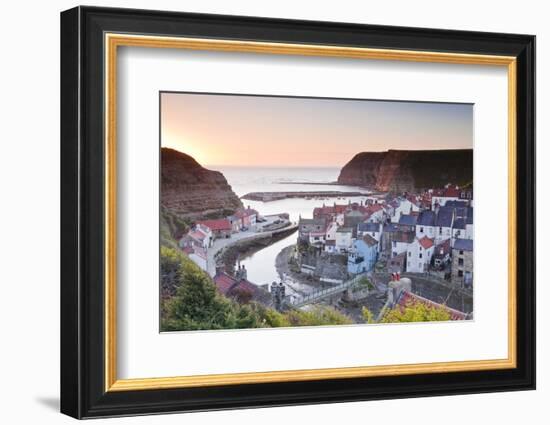 The Fishing Village of Staithes in the North York Moors-Julian Elliott-Framed Photographic Print