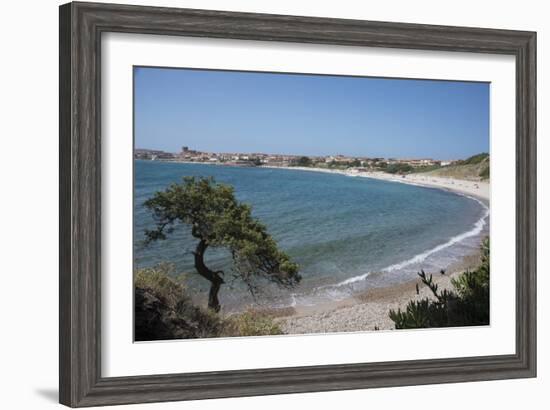 The Fishing Village, Resort and Beach of Isola Rossa, Sardinia, Italy, Mediterranean-Ethel Davies-Framed Photographic Print