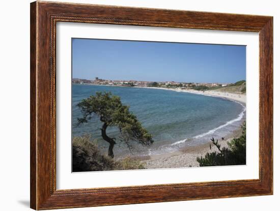 The Fishing Village, Resort and Beach of Isola Rossa, Sardinia, Italy, Mediterranean-Ethel Davies-Framed Photographic Print