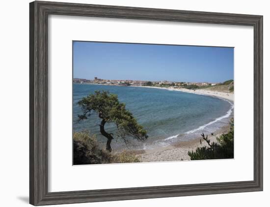 The Fishing Village, Resort and Beach of Isola Rossa, Sardinia, Italy, Mediterranean-Ethel Davies-Framed Photographic Print