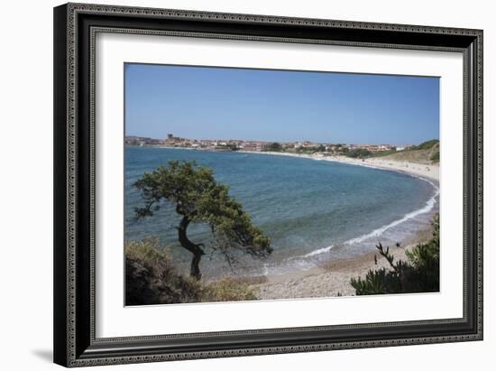 The Fishing Village, Resort and Beach of Isola Rossa, Sardinia, Italy, Mediterranean-Ethel Davies-Framed Photographic Print