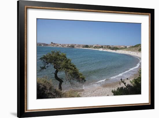 The Fishing Village, Resort and Beach of Isola Rossa, Sardinia, Italy, Mediterranean-Ethel Davies-Framed Photographic Print