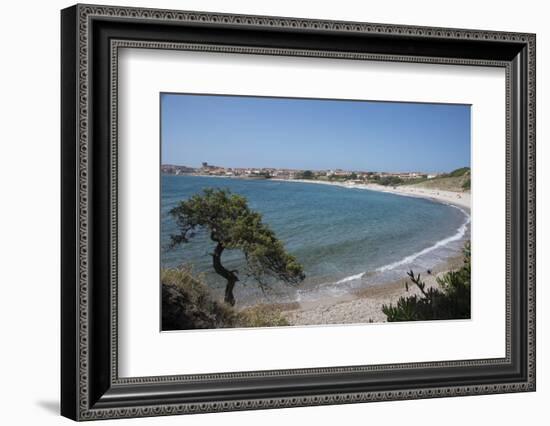 The Fishing Village, Resort and Beach of Isola Rossa, Sardinia, Italy, Mediterranean-Ethel Davies-Framed Photographic Print