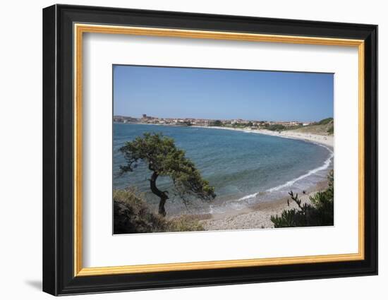 The Fishing Village, Resort and Beach of Isola Rossa, Sardinia, Italy, Mediterranean-Ethel Davies-Framed Photographic Print