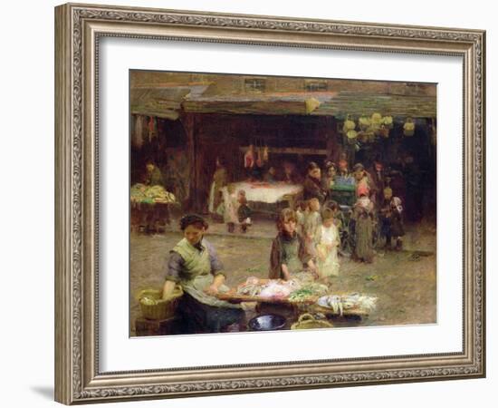 The Fishmarket, Patrick Street, 1893-Walter Frederick Osborne-Framed Giclee Print