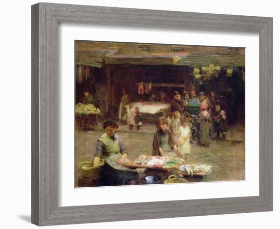 The Fishmarket, Patrick Street, 1893-Walter Frederick Osborne-Framed Giclee Print