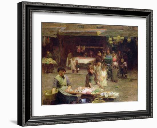 The Fishmarket, Patrick Street, 1893-Walter Frederick Osborne-Framed Giclee Print