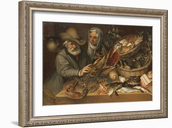 The Fishmarket-Bartolomeo Passarotti-Framed Giclee Print