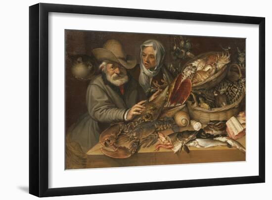 The Fishmarket-Bartolomeo Passarotti-Framed Giclee Print