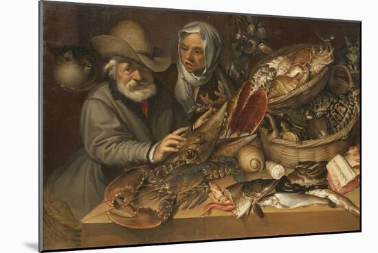 The Fishmarket-Bartolomeo Passarotti-Mounted Giclee Print
