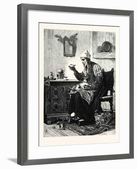 The Fishwife of Marken. Marken Is a Peninsula in the Ijsselmeer-null-Framed Giclee Print