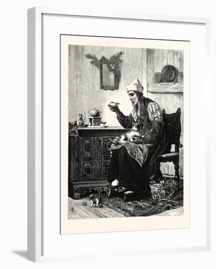 The Fishwife of Marken. Marken Is a Peninsula in the Ijsselmeer-null-Framed Giclee Print