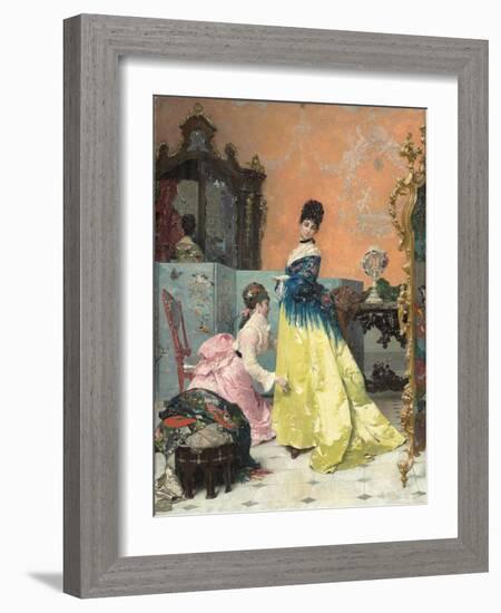 The Fitting-Alfred Emile Stevens-Framed Giclee Print